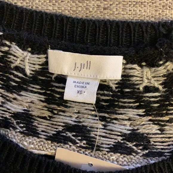 ❌SOLD❌Beaded Fair Isle Pullover | JJill - Picture 6 of 7